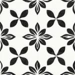 10-Pack Peel and Stick Black and White Floor Tiles