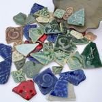 LITMIND Ocean Series Ceramic Mosaic Tiles for Craft