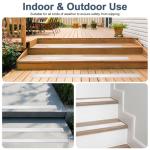 Heavy-Duty Non-Slip Metal Stair Treads - 8 Pack