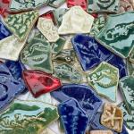 LITMIND Ocean Series Ceramic Mosaic Tiles for Craft