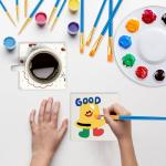 24 Pack 4x4 Inch White Ceramic Craft Tiles