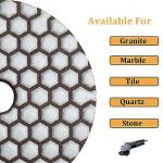 10 Pack 4" Dry Diamond Polishing Pads for Tiles