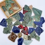 LITMIND Ocean Series Ceramic Mosaic Tiles for Craft