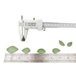 Light Green Leaf-Shaped Ceramic Mosaic Tiles