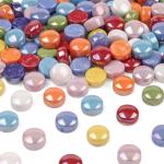 Iridescent Glass Mosaic Tiles for DIY Crafts