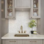 Daltile Perpetuo Matte White Hexagon Mosaic Tiles
