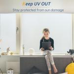 Frosted Window Privacy Film for Bathrooms