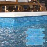 Aquamarine Glass Mosaic Tile Sheets for Showers
