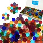 220 Pieces Round Glass Mosaic Tiles for Crafts