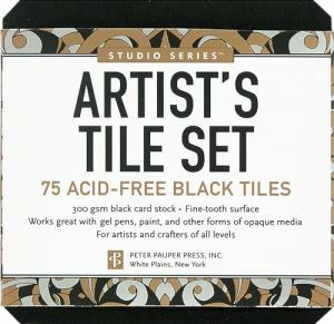 Black Studio Series Artist's Tiles - 75 Pack