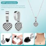 Heart Shaped Glass Cabochon Tiles for Jewelry Making