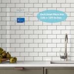 Peel and Stick Faux Ceramic Subway Tiles