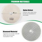 4 Inch Diamond Polishing Pads for Wet/Dry Use