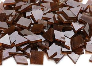 Lanyani Deep Brown Stained Glass Mosaic Tiles