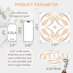 MORCART Peel and Stick Vinyl Floor Tiles - 20 Pack