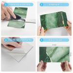 Green Marble Peel and Stick Subway Tile Set