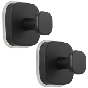 Matte Black Suction Cup Hooks for Shower Use