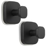 Matte Black Suction Cup Hooks for Shower Use