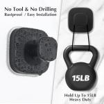 Matte Black Suction Cup Hooks for Shower Use