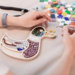 205pcs Pink Ceramic Mosaic Tiles for DIY Crafts