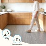 Light Gray Peel and Stick Vinyl Floor Tiles