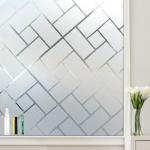 Frosted Tile Shape Window Privacy Film