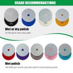 4 Inch Diamond Polishing Pads for Wet/Dry Use