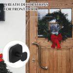 Matte Black Suction Cup Hooks for Shower Use