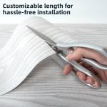 Light Gray Peel and Stick Vinyl Floor Tiles