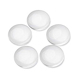 Clear Glass Dome Tiles for Jewelry Crafting 200 Pcs