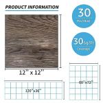 Peel and Stick Vinyl Floor Tiles 30-Pack 12x12
