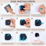 Matte Black Suction Cup Hooks for Shower Use