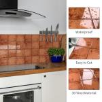 10 Sheets Orange Peel and Stick Tile Set