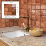 10 Sheets Orange Peel and Stick Tile Set