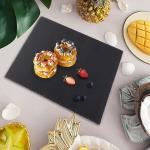 16''x12'' Black Slate Shower Floor Tile - 4 Pack