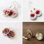 Clear Glass Dome Tiles for Jewelry Crafting 200 Pcs