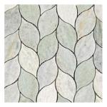 Ming Green Grey Petal Marble Tile Set