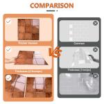10 Sheets Orange Peel and Stick Tile Set