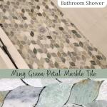 Ming Green Grey Petal Marble Tile Set