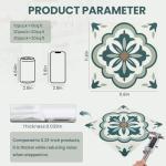 Alow Peel and Stick Floor Tile, Peel and Stick Flooring Self Adhesive, Waterproof Vinyl Flooring Suitable for Bathroom, Kitchen(11.8x11.8In, 10PCS)