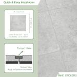 16-Pack Peel and Stick Stone Look Tiles