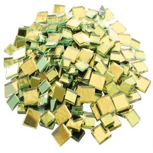 Golden Mirror Mosaic Glass Tiles for Crafts