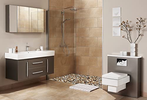 Yellowstone Matte Pebbles Mosaic Shower Floor Tile
