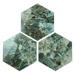 Hexagon Peel and Stick Faux Marble Wall Tile