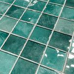 9 Sheets Glass Mosaic Tiles for Shower & Pool