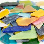 Colorful Stained Glass Mosaic Tiles for DIY Crafts