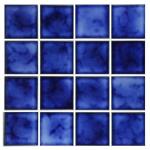 Marble Blue Porcelain Tile - 3x3 Mosaic Squares