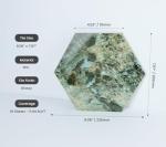 Hexagon Peel and Stick Faux Marble Wall Tile