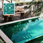 9 Sheets Glass Mosaic Tiles for Shower & Pool