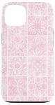 Mediterranean Pink Watercolor Porcelain Shower Tile
